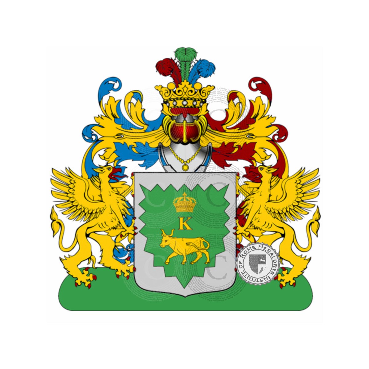 Coat of arms of familyBove o Bovio (Ravello)