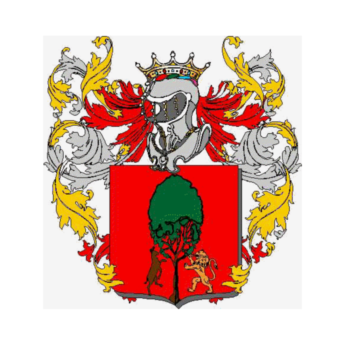 Escudo de la familiaBoveri, Boverini,Boverino