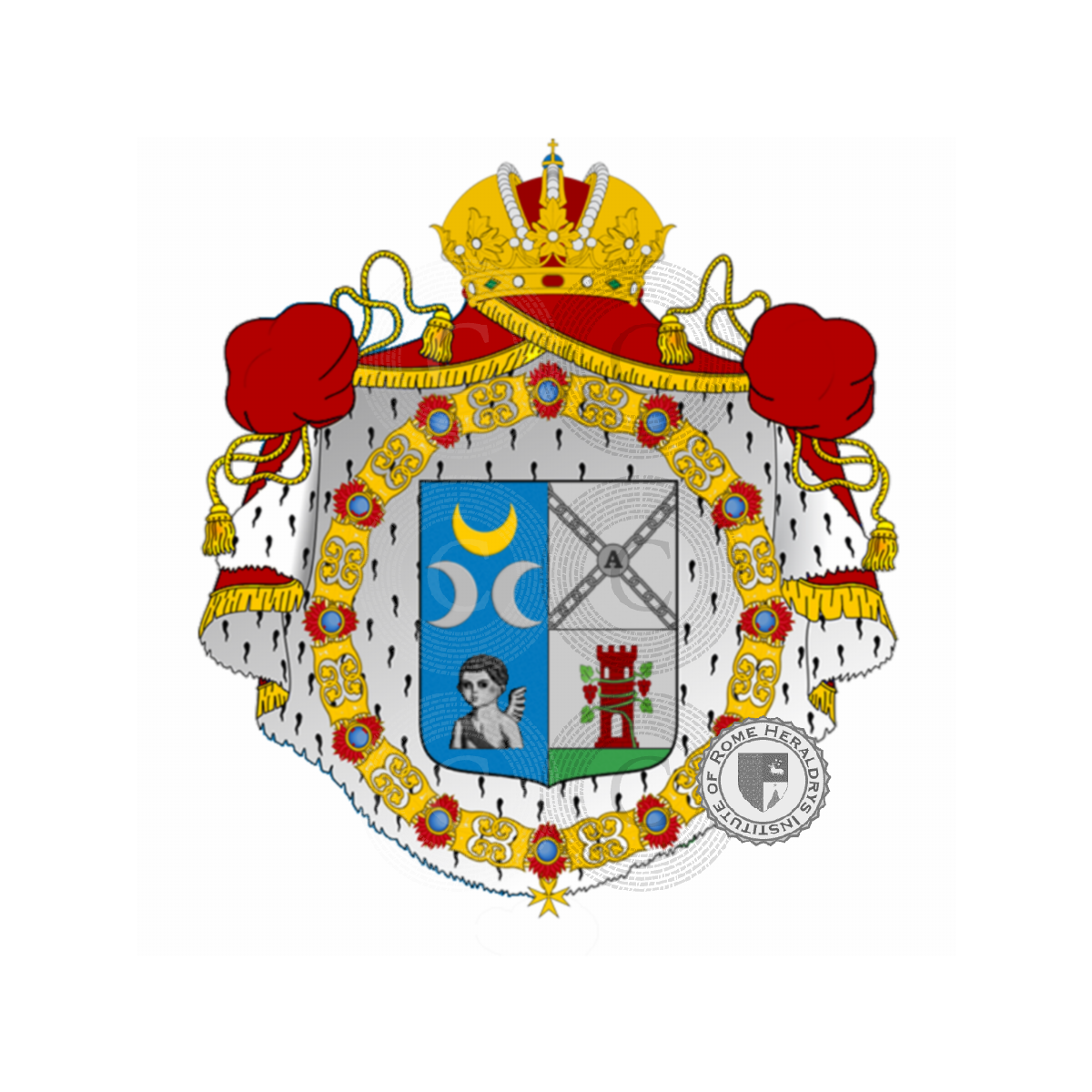 Coat of arms of familyamoroso      d'aragona