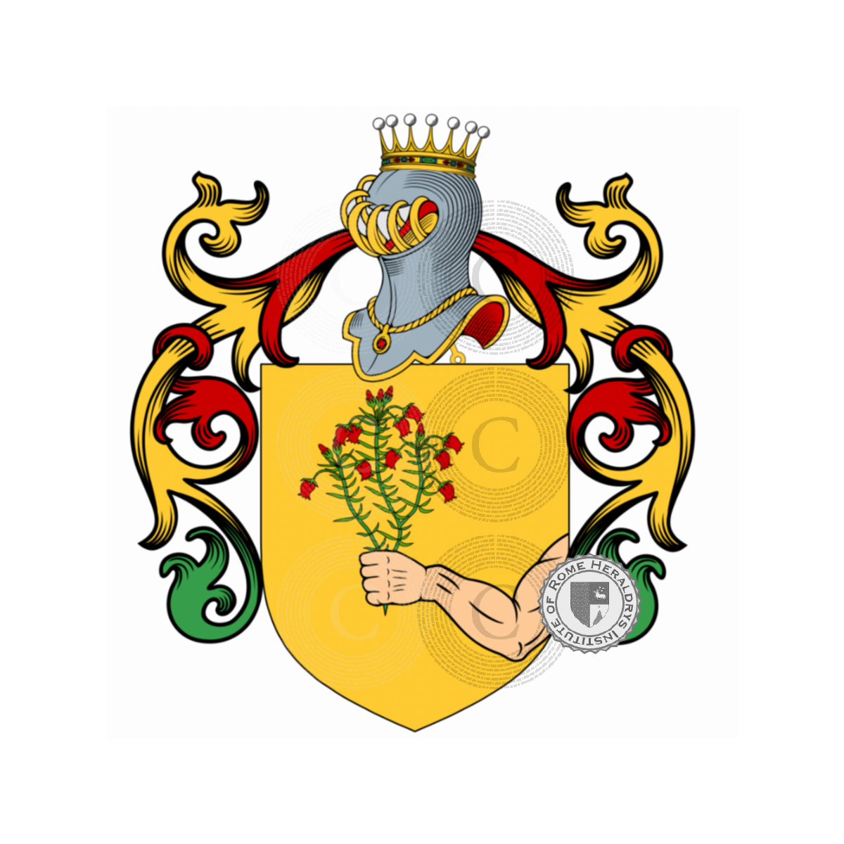 Escudo de la familiaMaestri, de li Maistri,Maistri