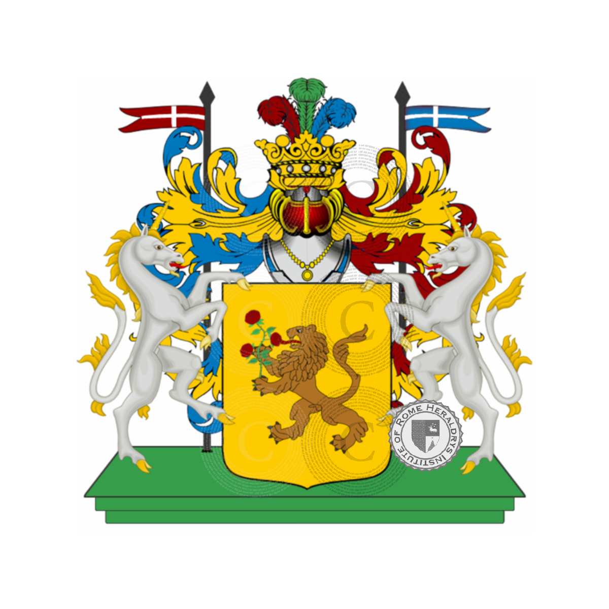 Coat of arms of familyvesentini o visentini
