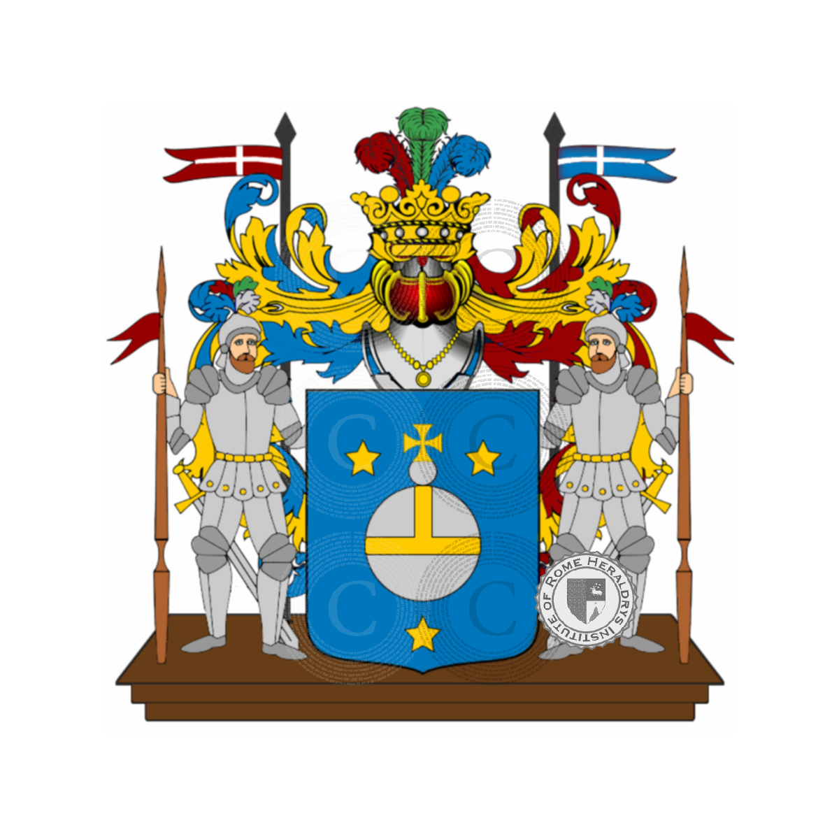 Wappen der FamilieTironi o Teroni, Tirone,Tironi