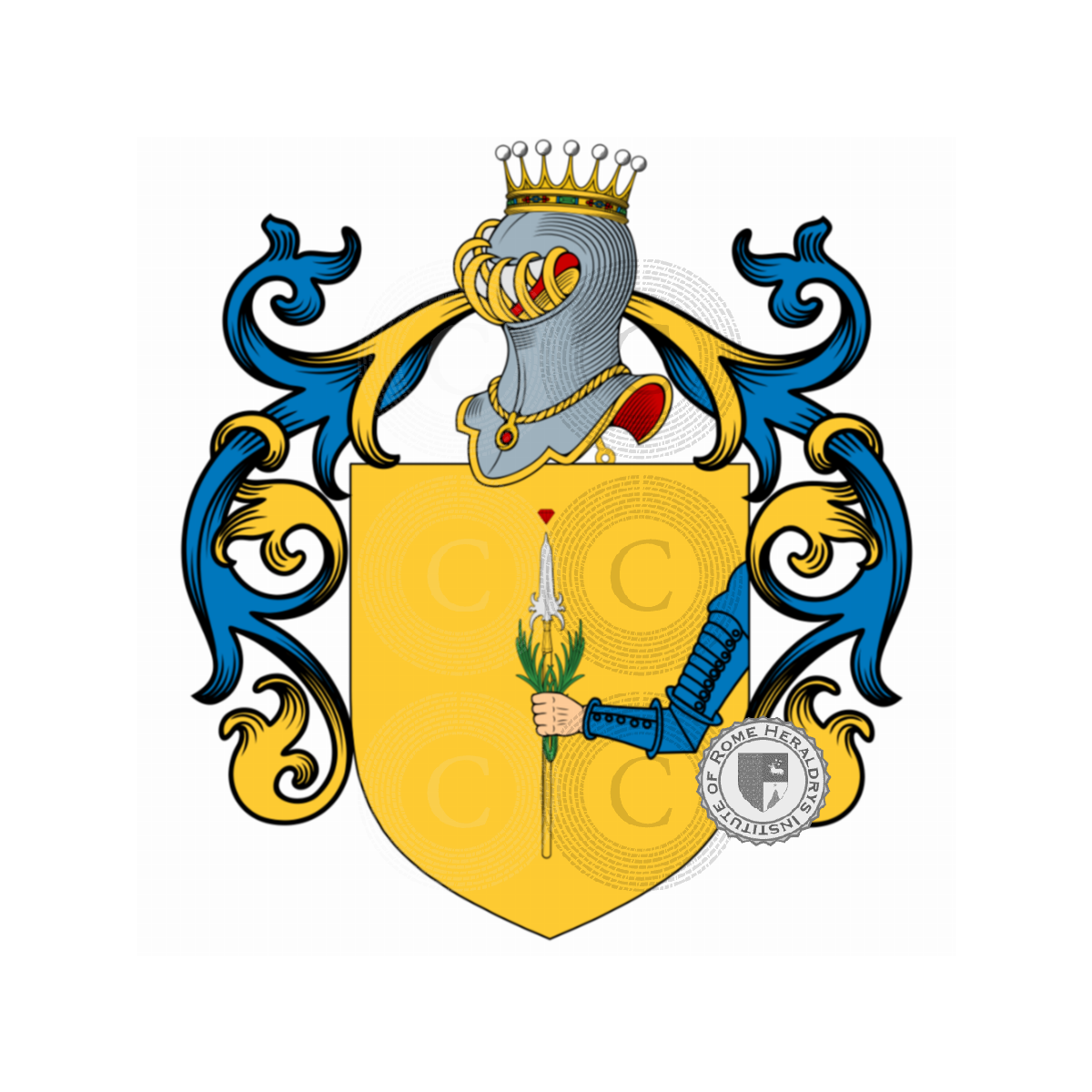 Wappen der FamilieRubbino, Rubbino,Rubini