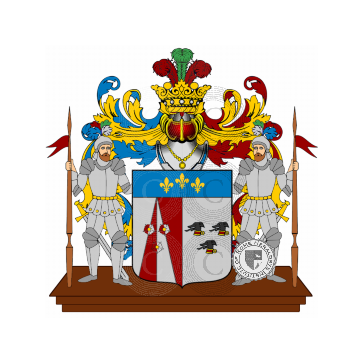Coat of arms of familyscarpi liguria, Scarpin
