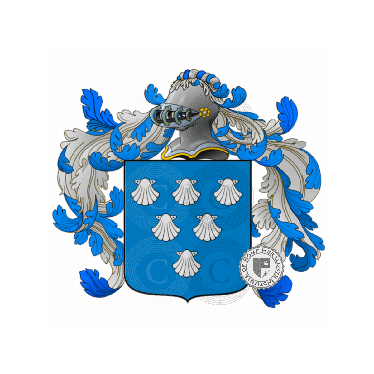 Escudo de la familiaGualberti Zetti, De Cepto,Gualberto