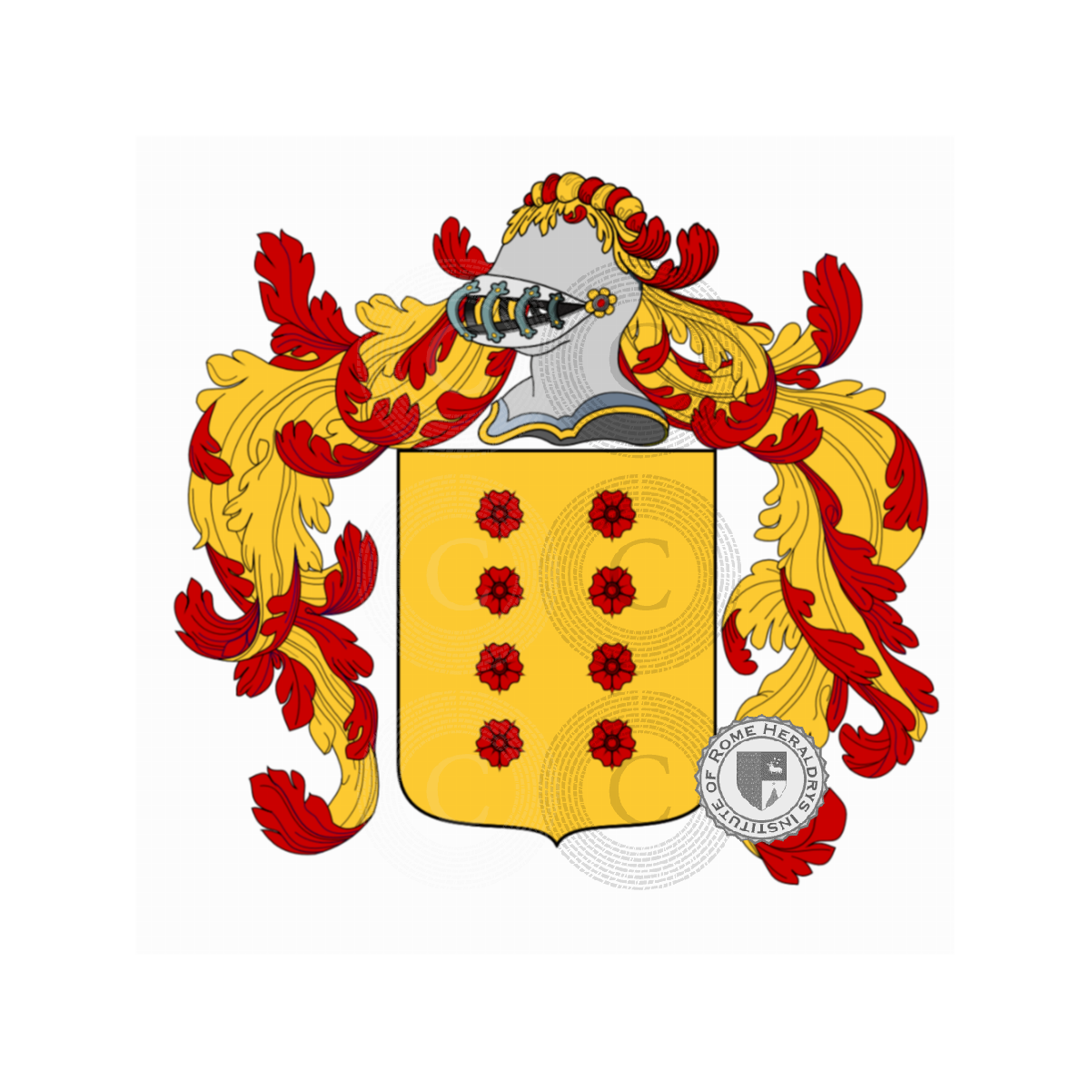 Coat of arms of familyRos, Rostro