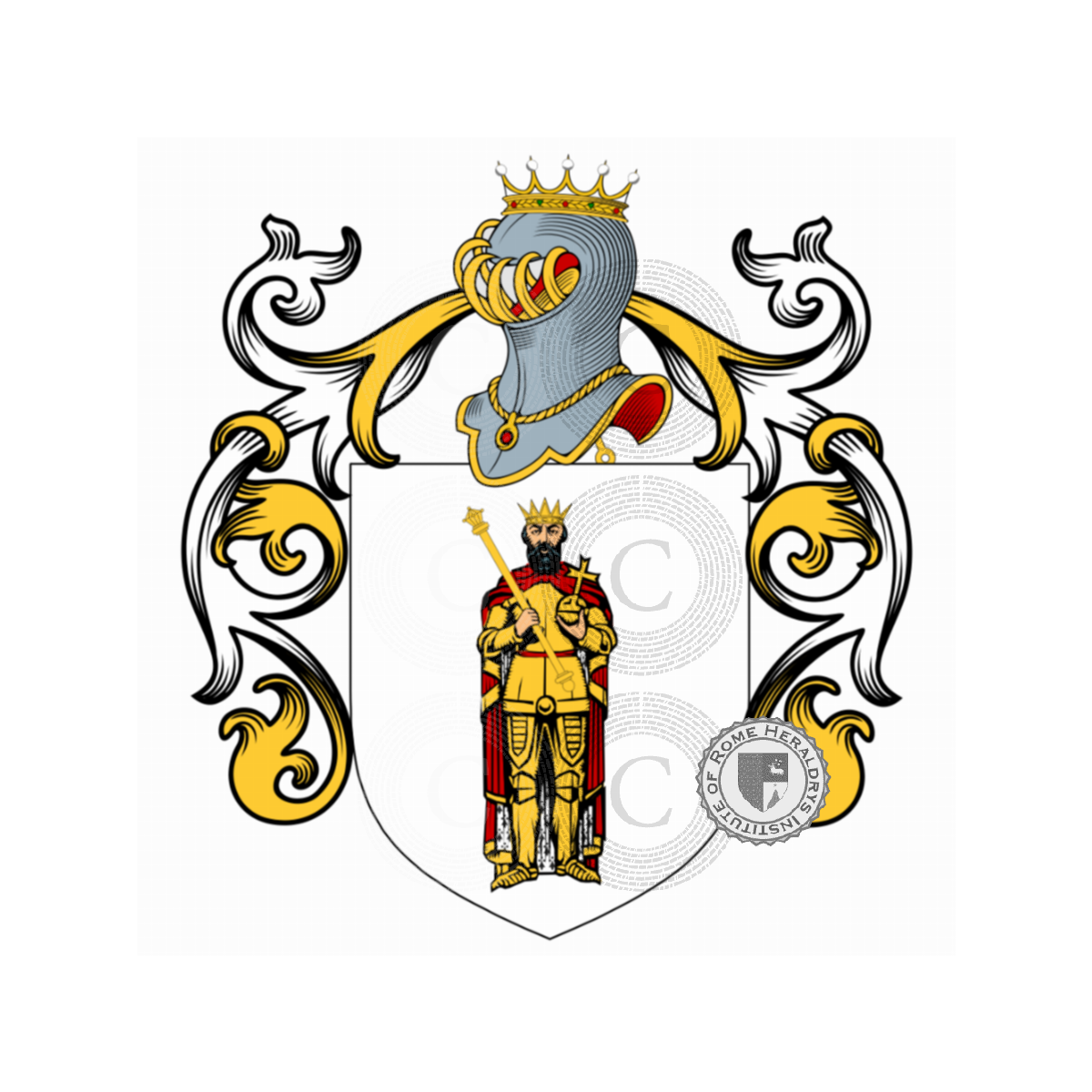Wappen der Familiedal Re, dal Re,Deregibus,lo Re,Re della Pona,Re Rebaudengo,Rebaudengo