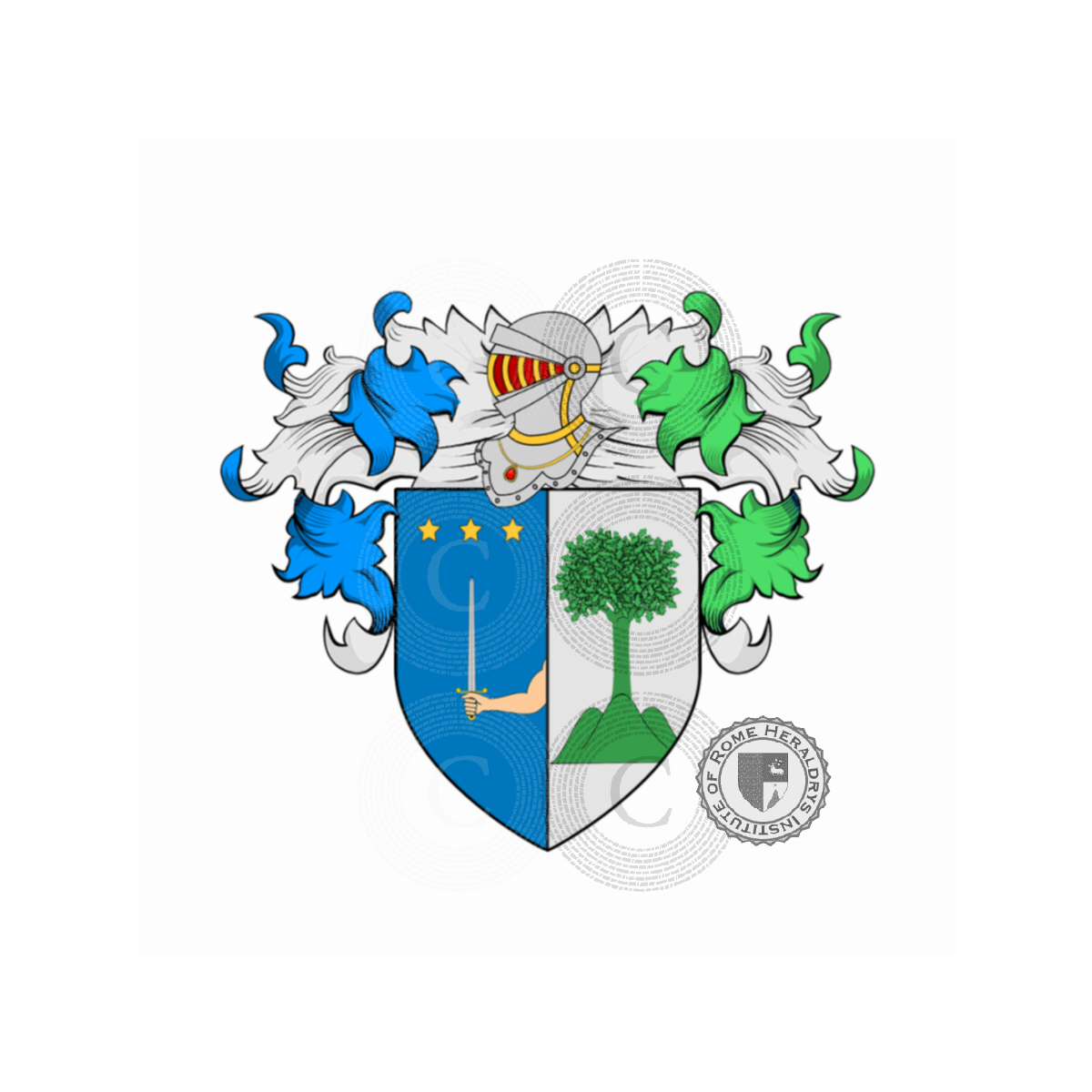 Wappen der FamilieGiura o Giurazza (Sud Italia)