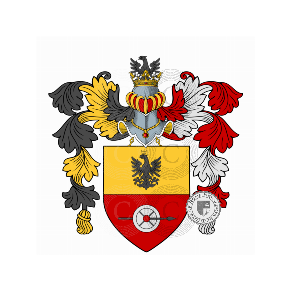 Coat of arms of familyMolinari, Molinario,Molinaro