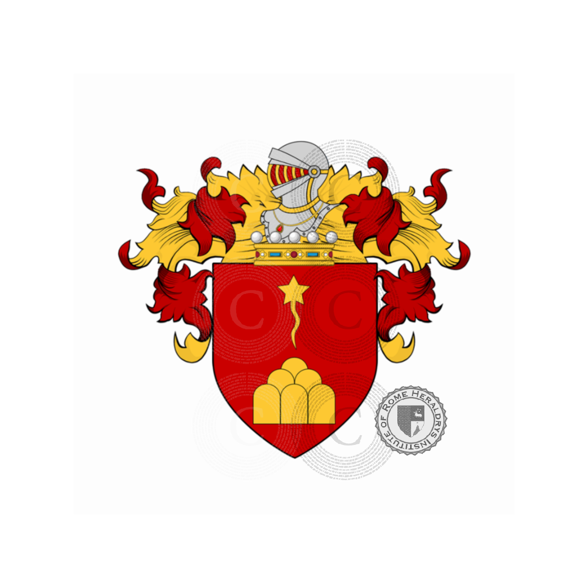 Coat of arms of familyMarchi, de Marchi,Marchi del Lion d'Oro,Marchi di Volterra
