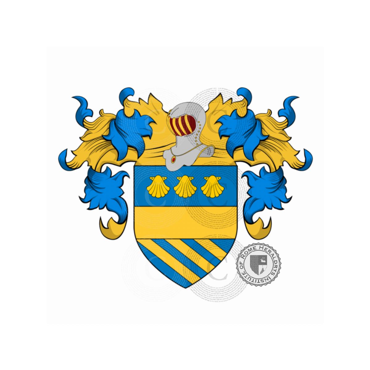 Coat of arms of familyCrespi (Napoli, arma moderna)