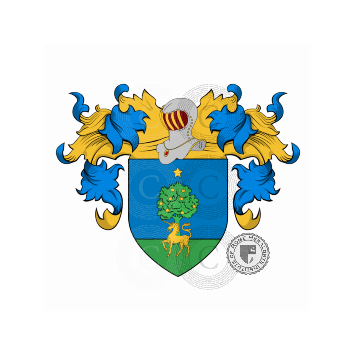 Coat of arms of familyCrespi (Roma, arma moderna)