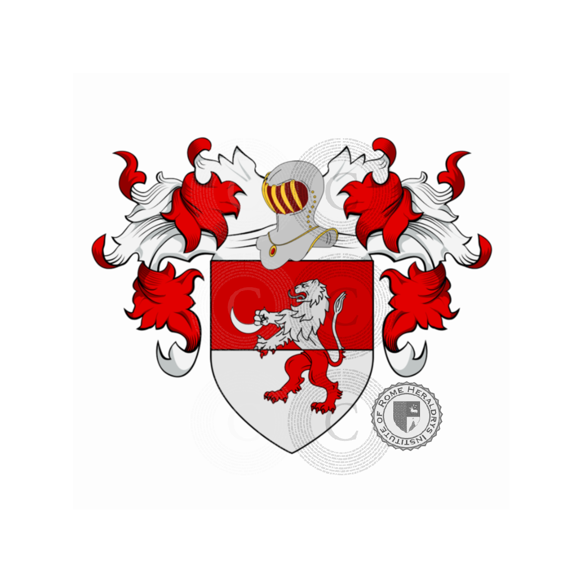 Escudo de la familiaPratesi del Lion Nero, Pratesi del Lion Nero