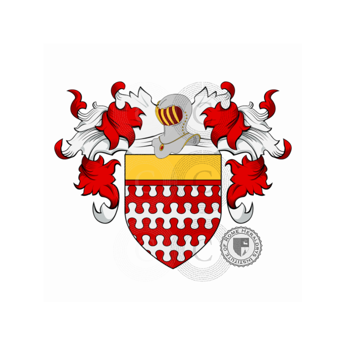 Escudo de la familiaTosetti (Ravenna)