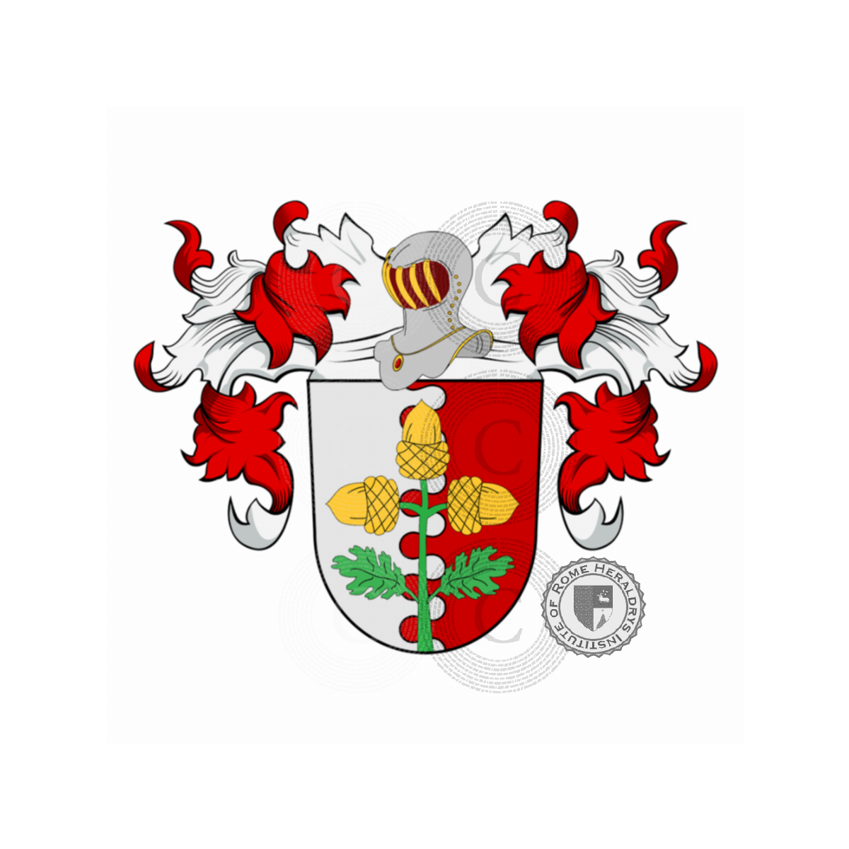 Coat of arms of familyEckart, Ecgehardi,Ekkehart