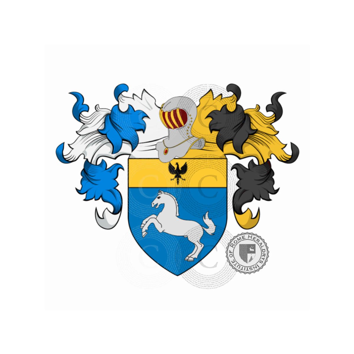 Escudo de la familiaCavalli (Casale di Monferrato) (conti di Olivola, San Germano e Vallara), Cavallisi