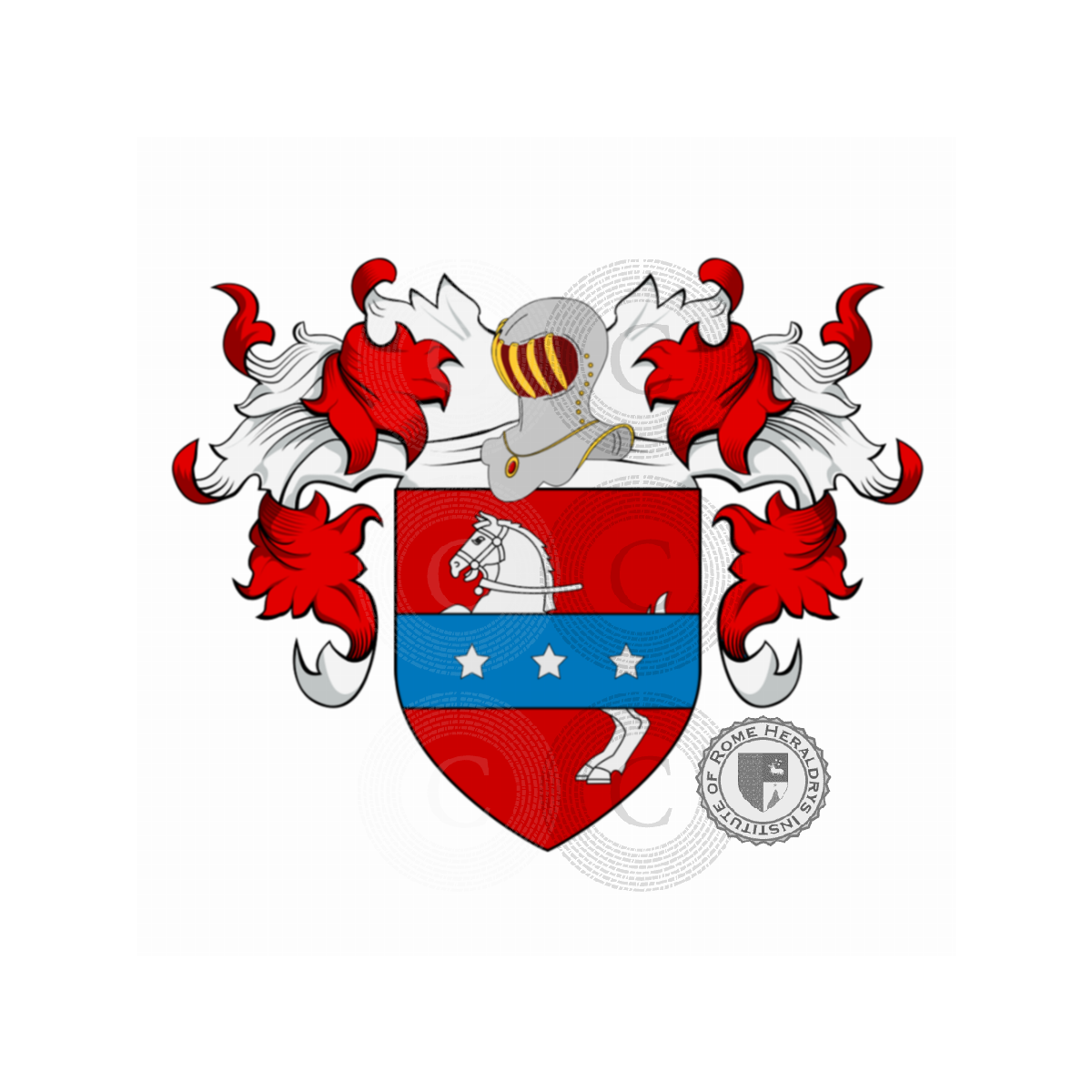 Coat of arms of familyCavalli o Cavalla  (Verona, Venezia), Cavalli,Cavallo