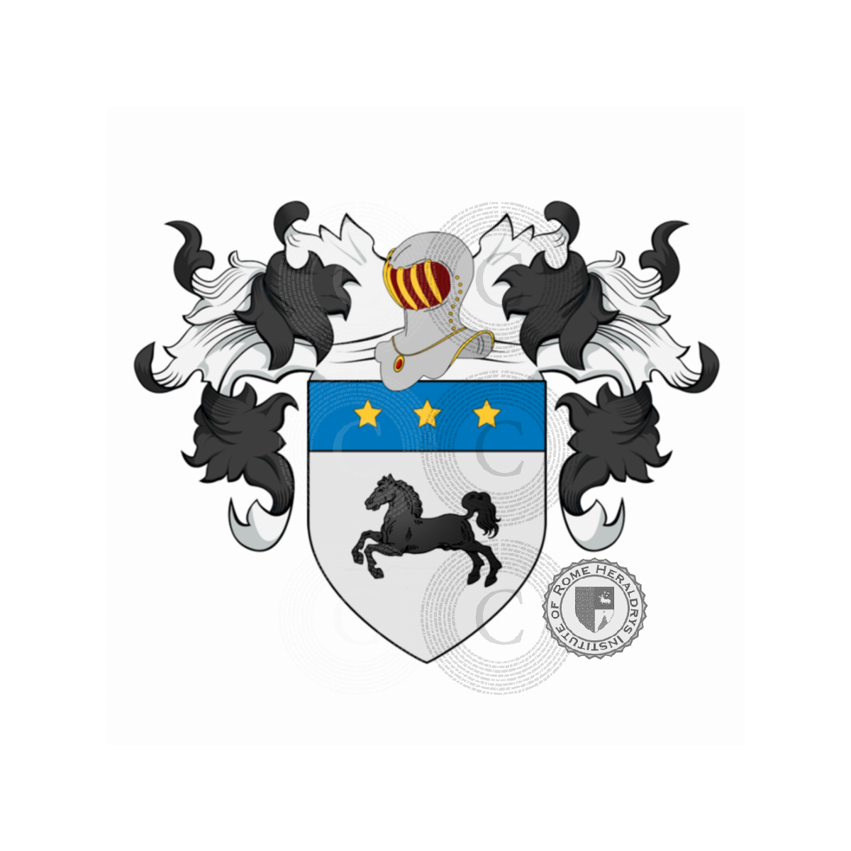 Escudo de la familiaCavalli (Carmagnola), Cavallisi
