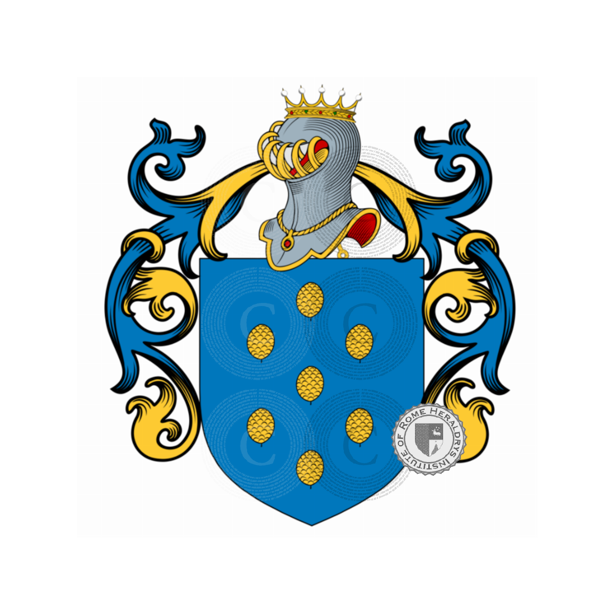 Wappen der FamiliePinella, Pincelli,Pinella