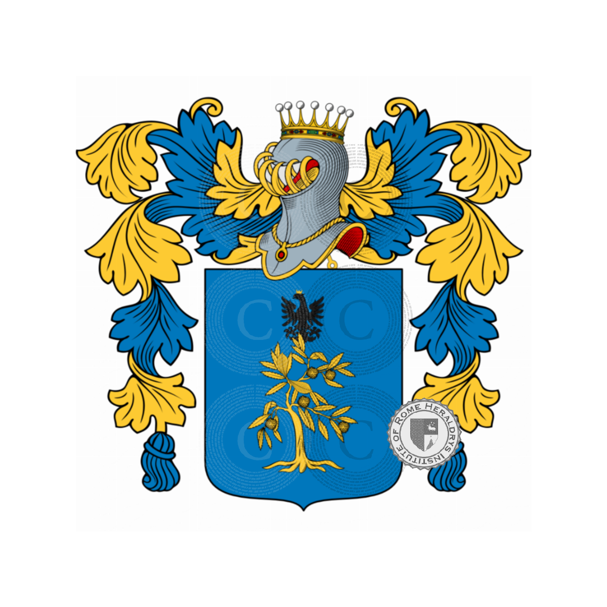 Escudo de la familiaCastagna, Castagno,Castanea
