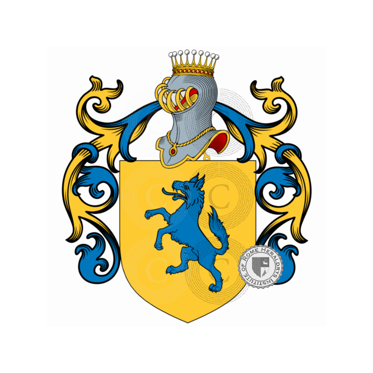 Coat of arms of familyLovati, Lovato,Lupati,Lupi