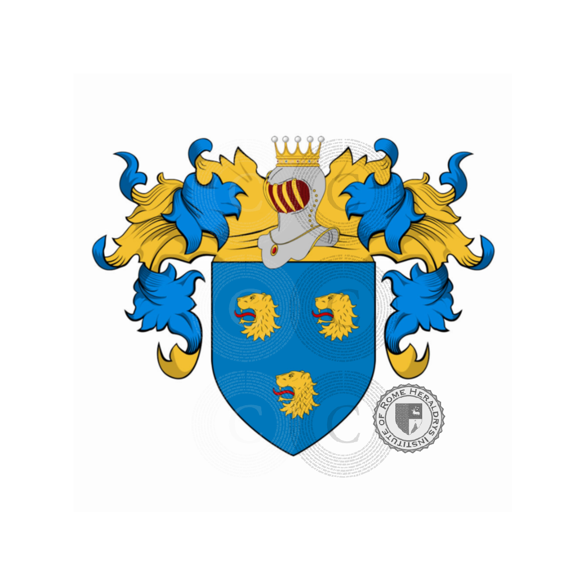 Escudo de la familiaBelisarii, Belasi,Belassi,Belisario,Belizario,Belosi