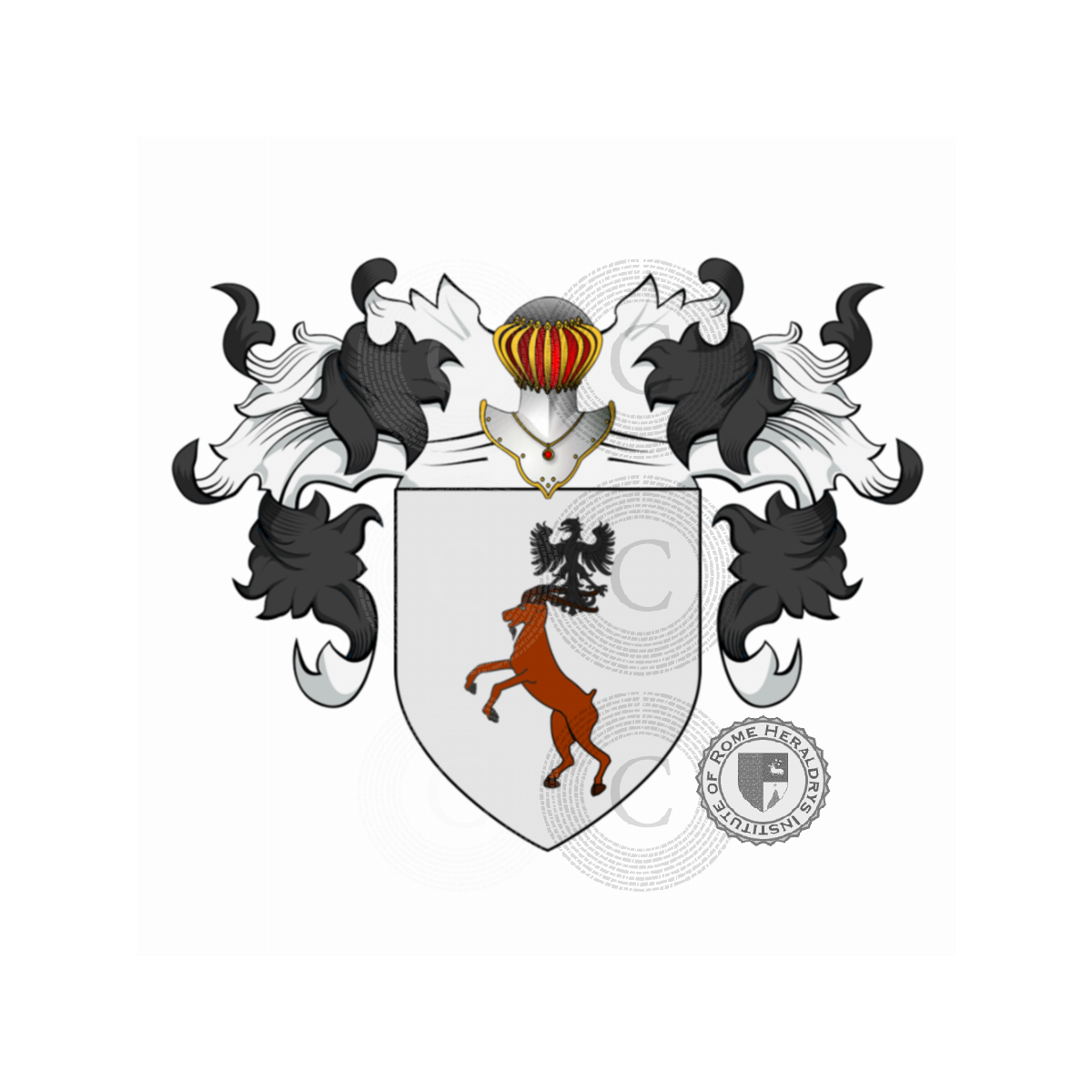 Escudo de la familiaCapra (Vicenza), Caprarese,Caprellis,de Caprellis