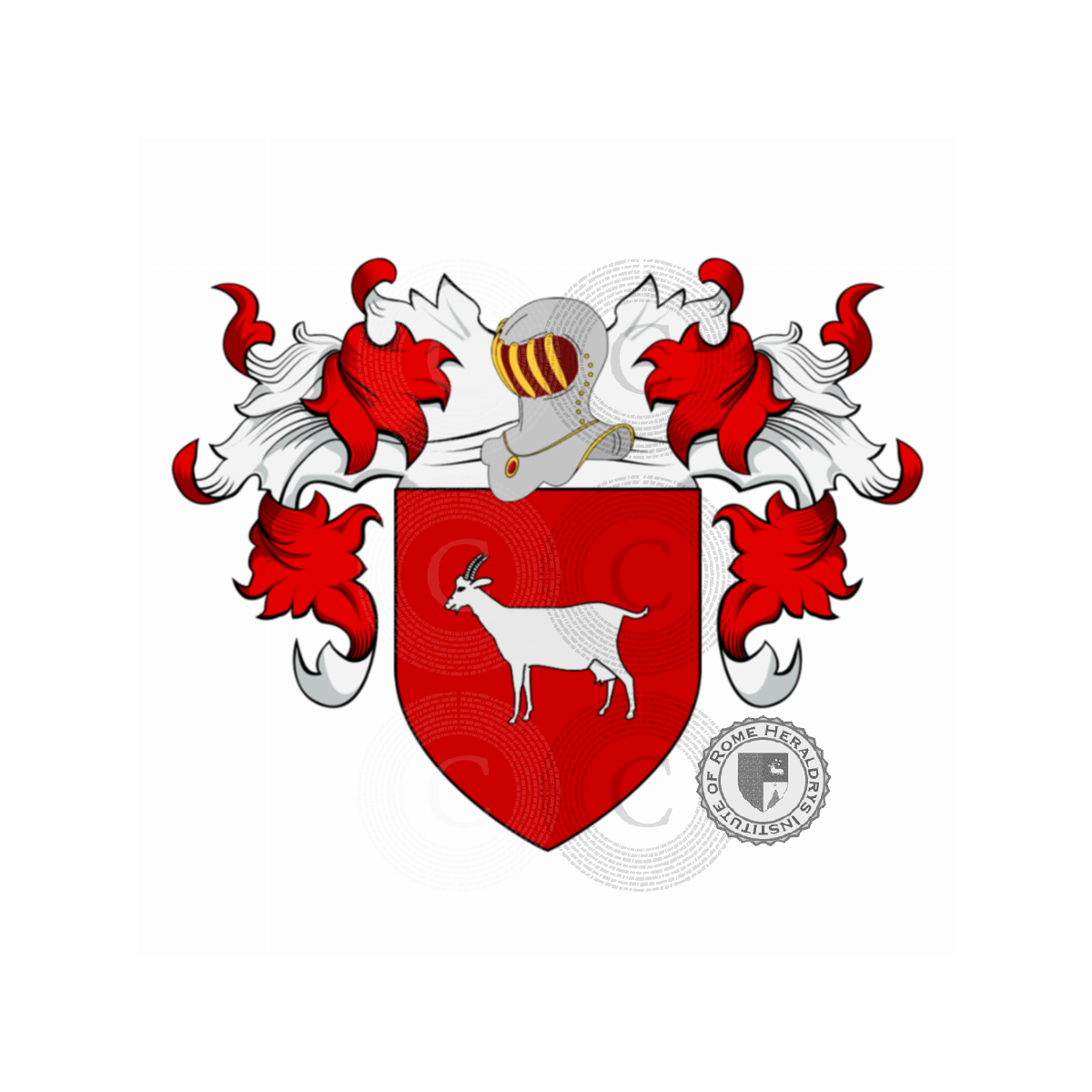 Escudo de la familiaCapra (Ravenna)
