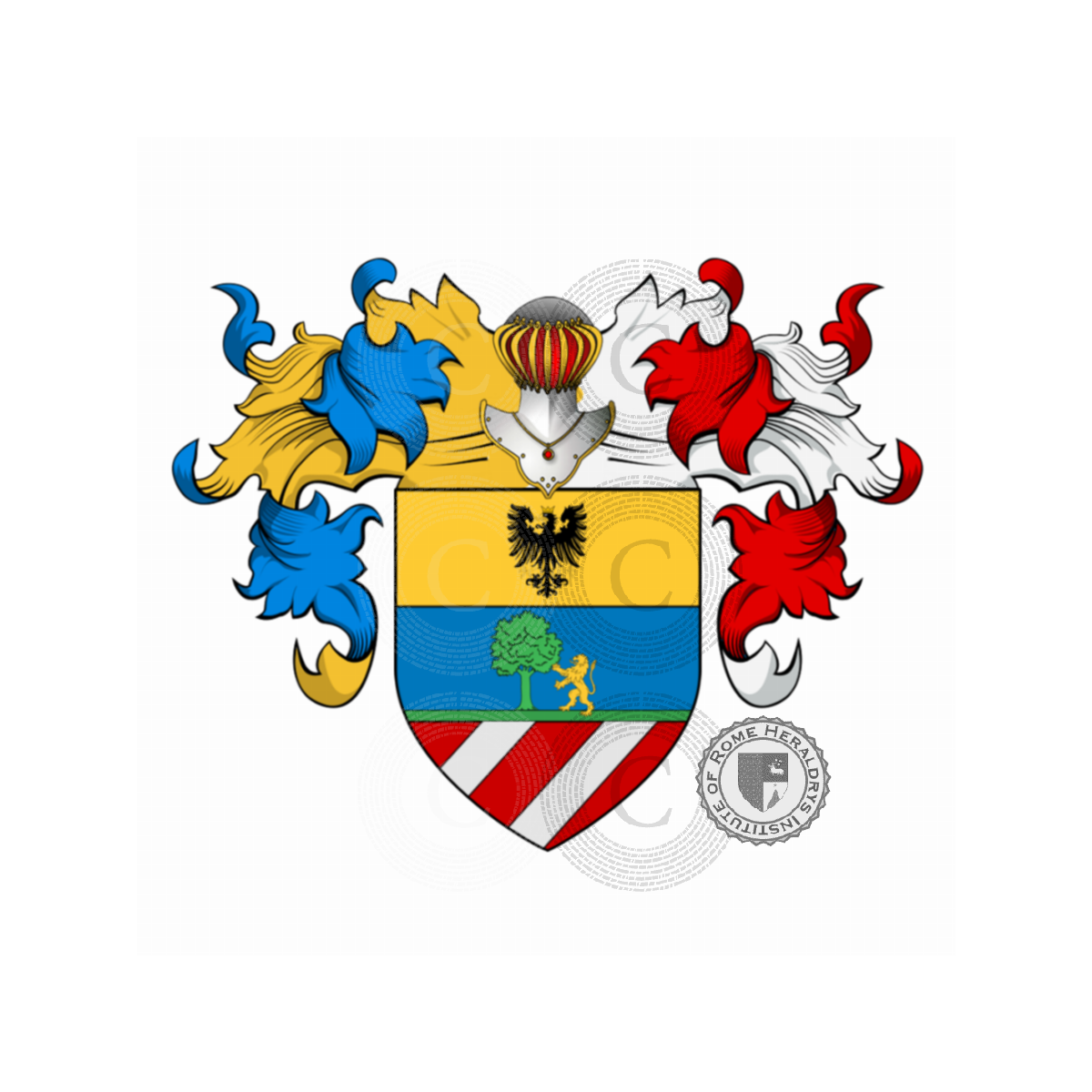 Escudo de la familiaSilva (Milano, Lezzeno e lago di Como)