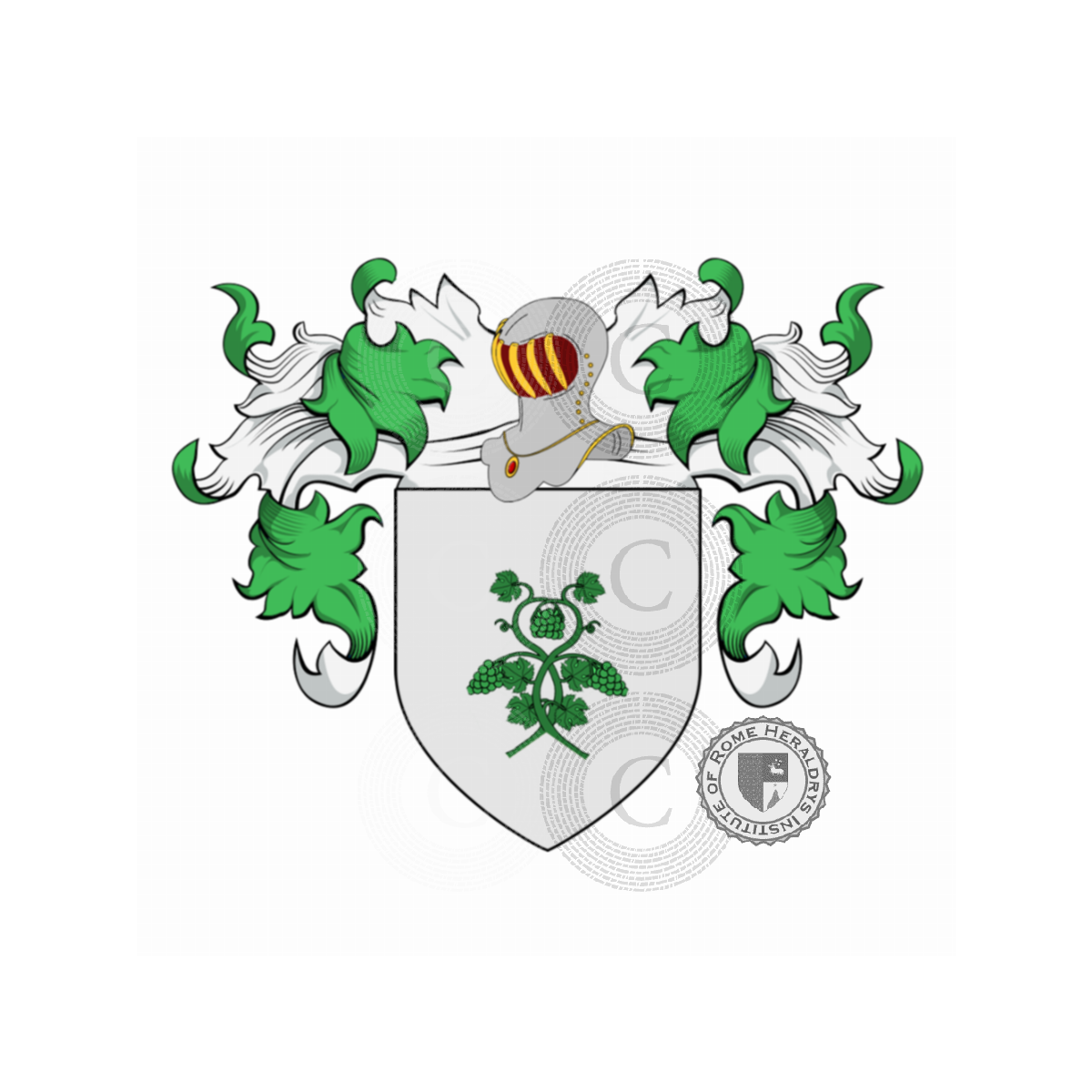 Coat of arms of familyJustini, Justino o Giustini, Justini,Justino