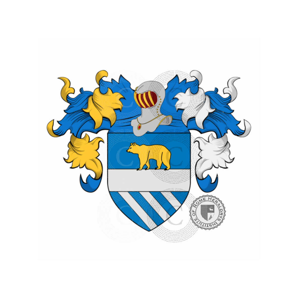Coat of arms of familyUrso, d'Urso,Durso,Orso,Tursi (de),Ursi