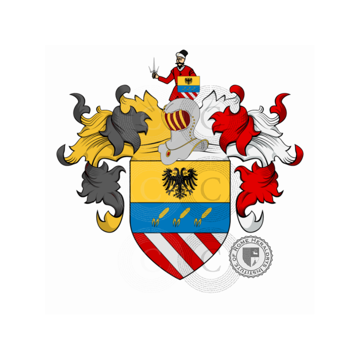 Escudo de la familiaMiari (Veneto, Emilia, Lazio)