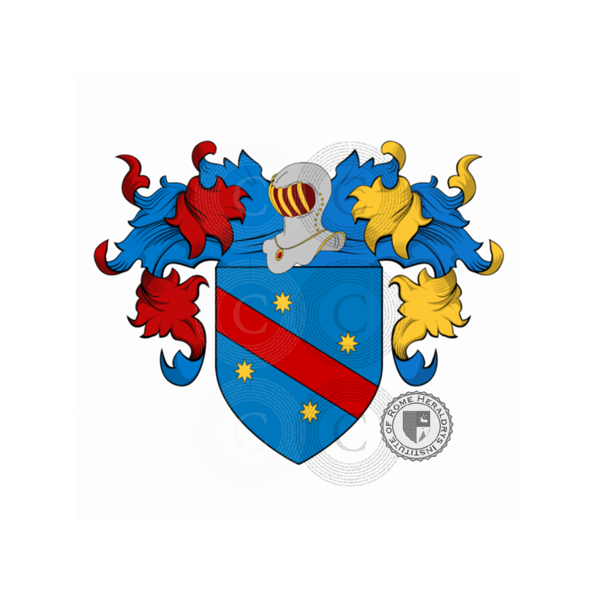Wappen der FamilieErmini, Ermina,Ermini da Castiglione,Hermina