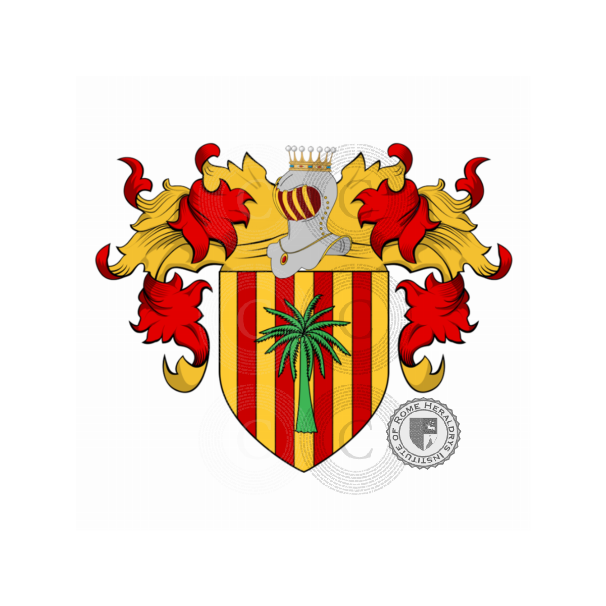 Coat of arms of familyCaro (di, de) (Sicilia), Caro (di, de),Decario