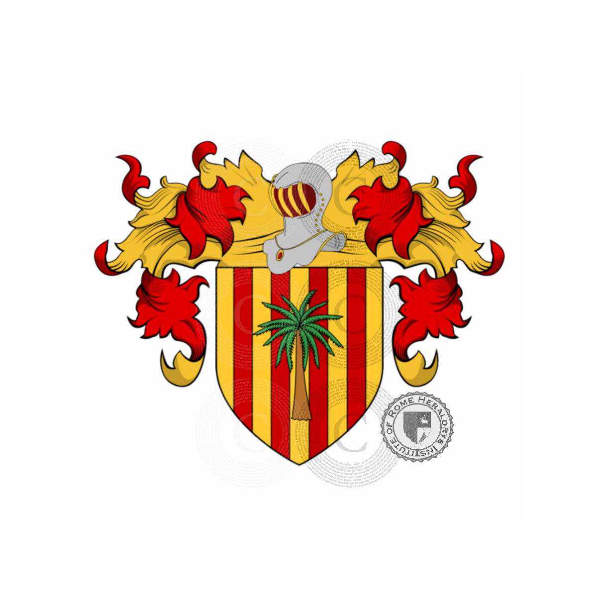 Coat of arms of familyCaro (di, de), Caro (di, de),Decario