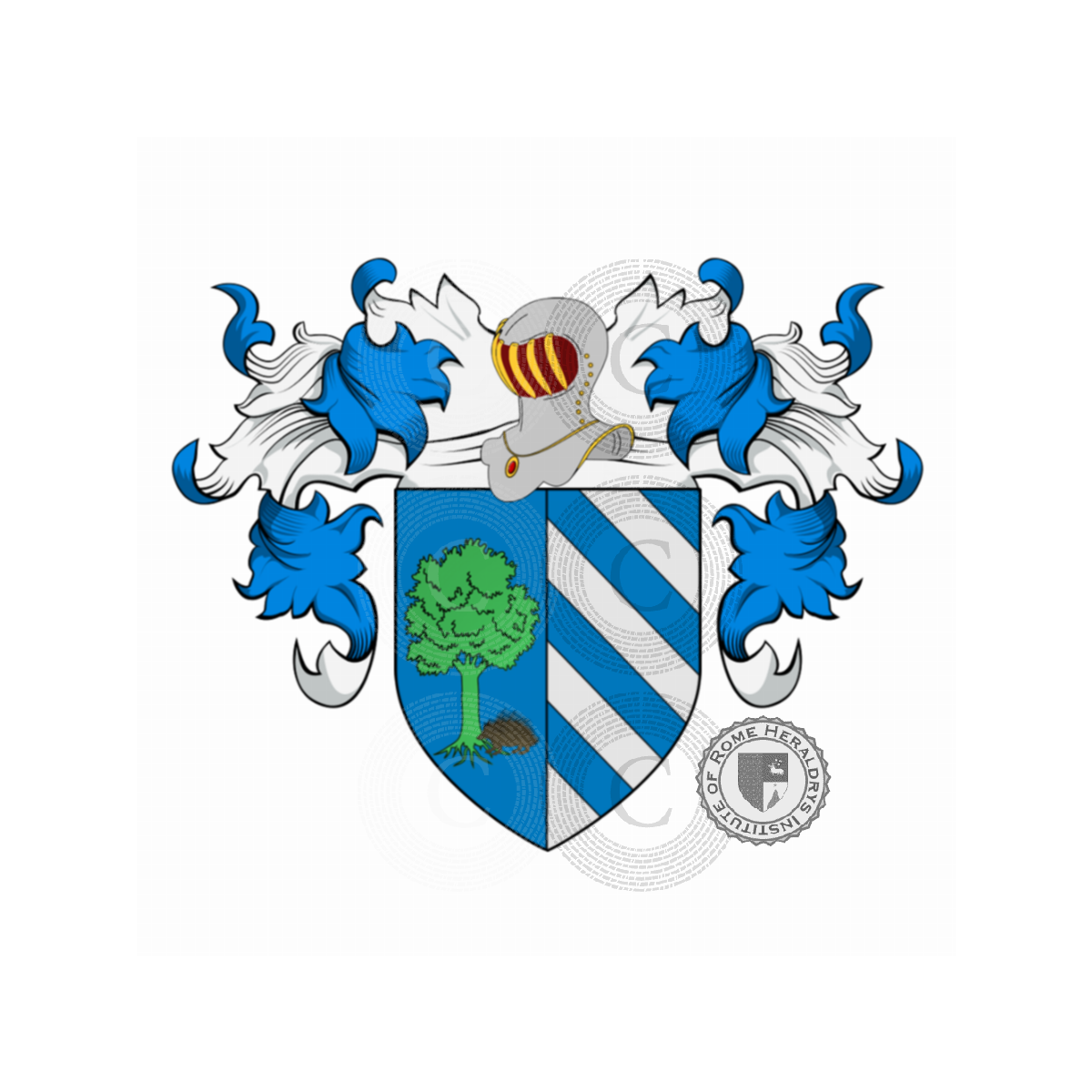 Escudo de la familiaRizzi, del Riccio delle Ruote,Riccio,Rizzi,Rizzo