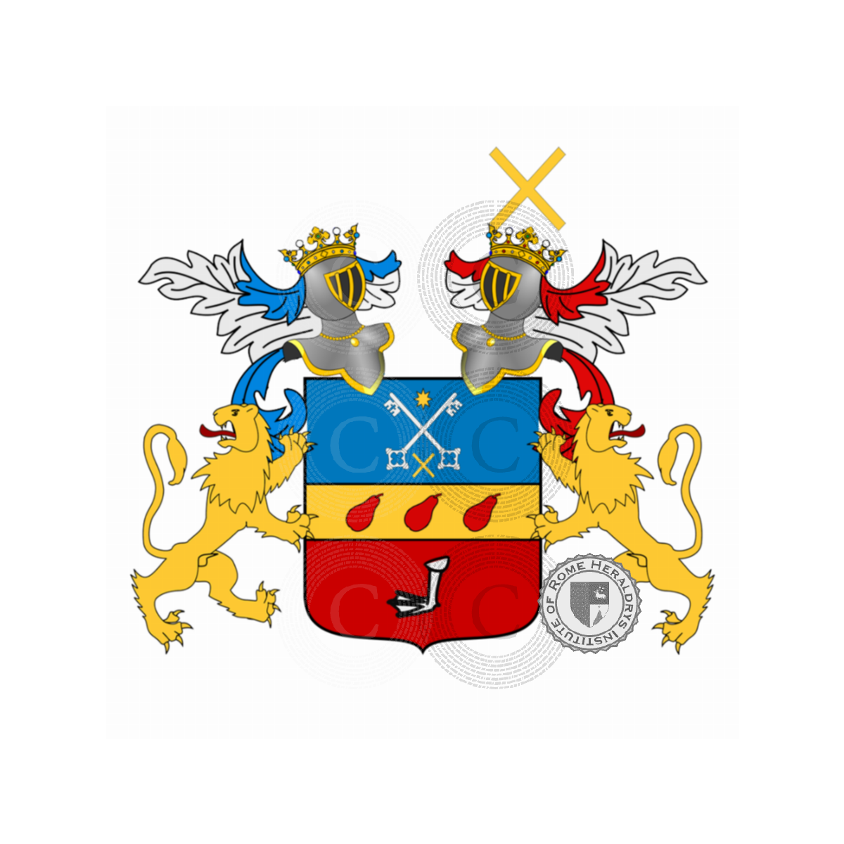 Wappen der FamilieSalvadori Zanatta, Panatta,Salvadori Zanatta