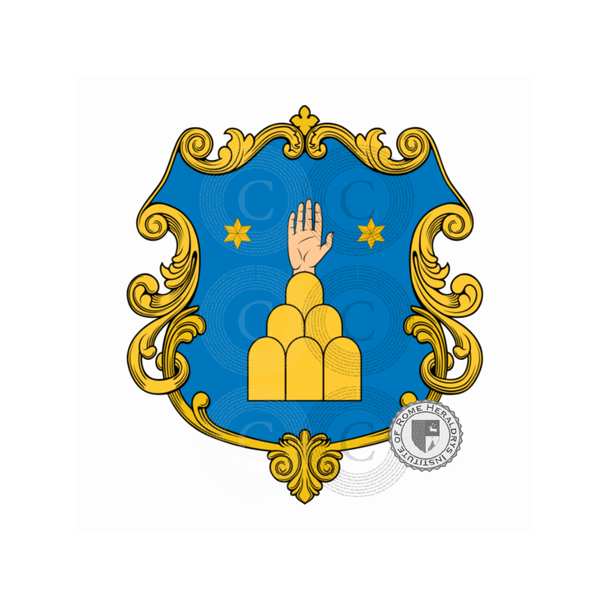 Coat of arms of familyMartini, de Martini,Martinicchio
