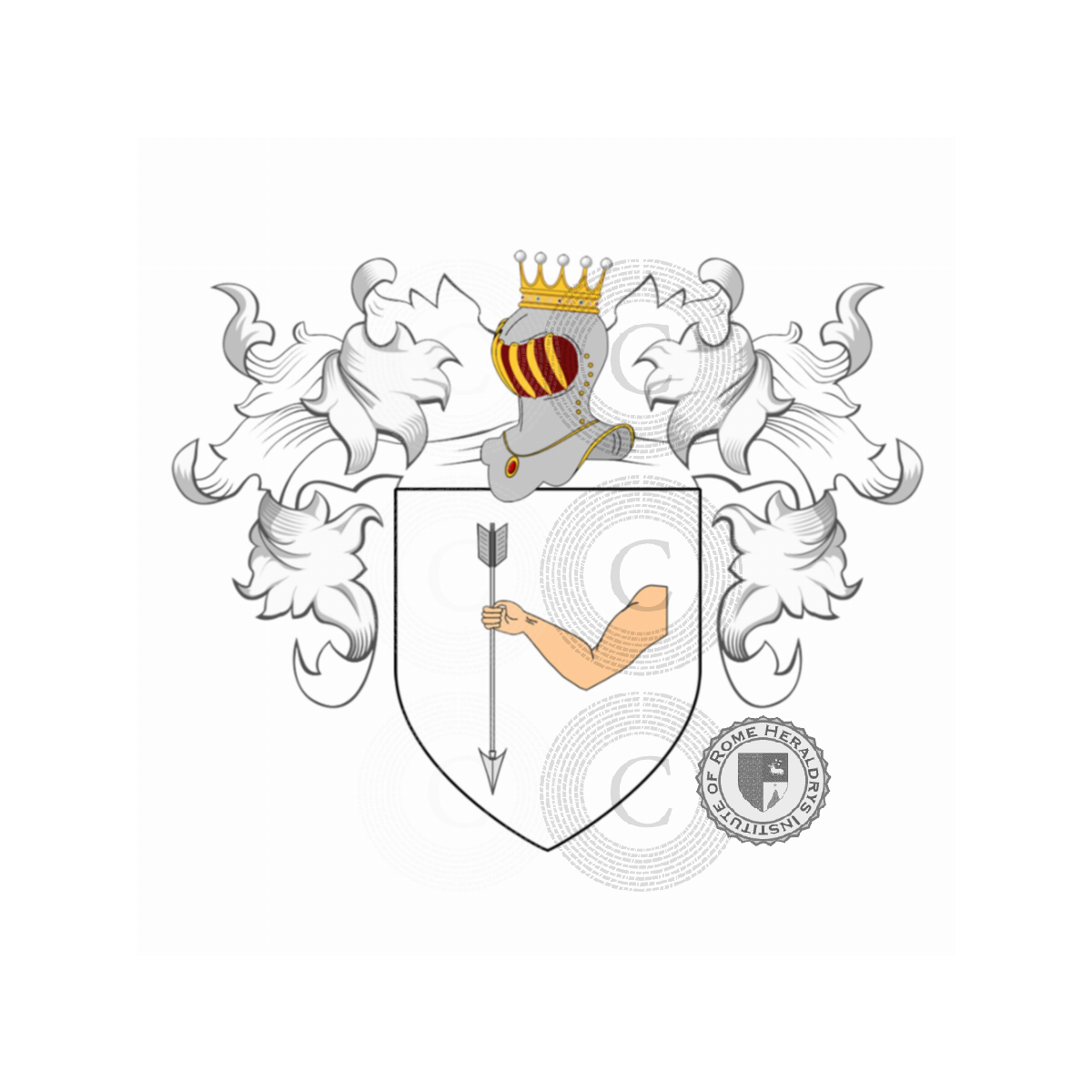 Escudo de la familiaBernardini, Bernardini del Guanto,Bernardini dell'Alietta