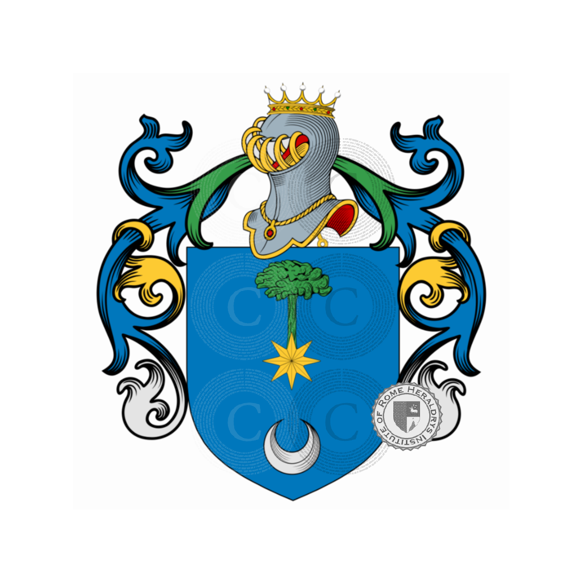 Coat of arms of familyTomasini, Tomasi,Tomasina