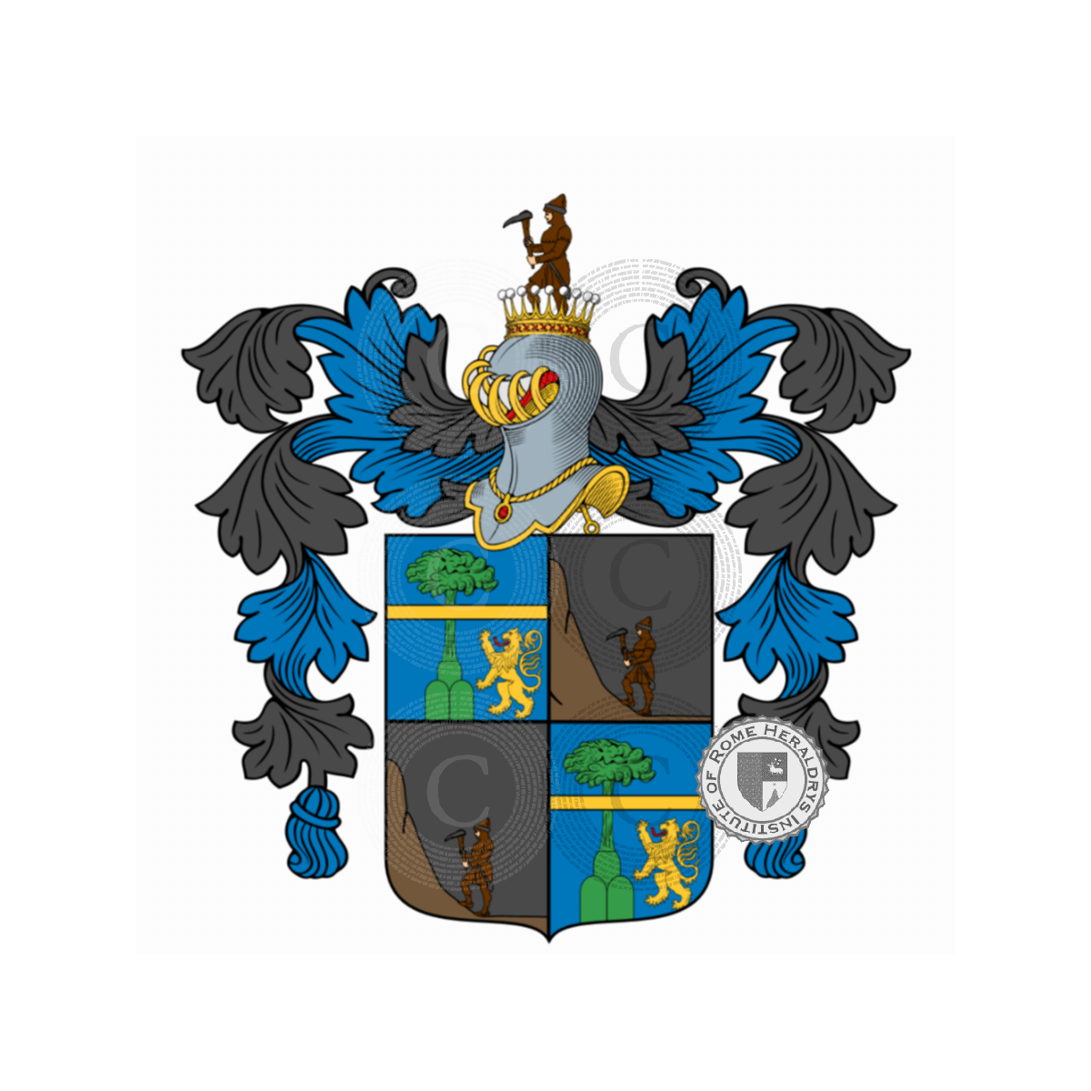 Coat of arms of familyPrandi, de Prandi,Prando