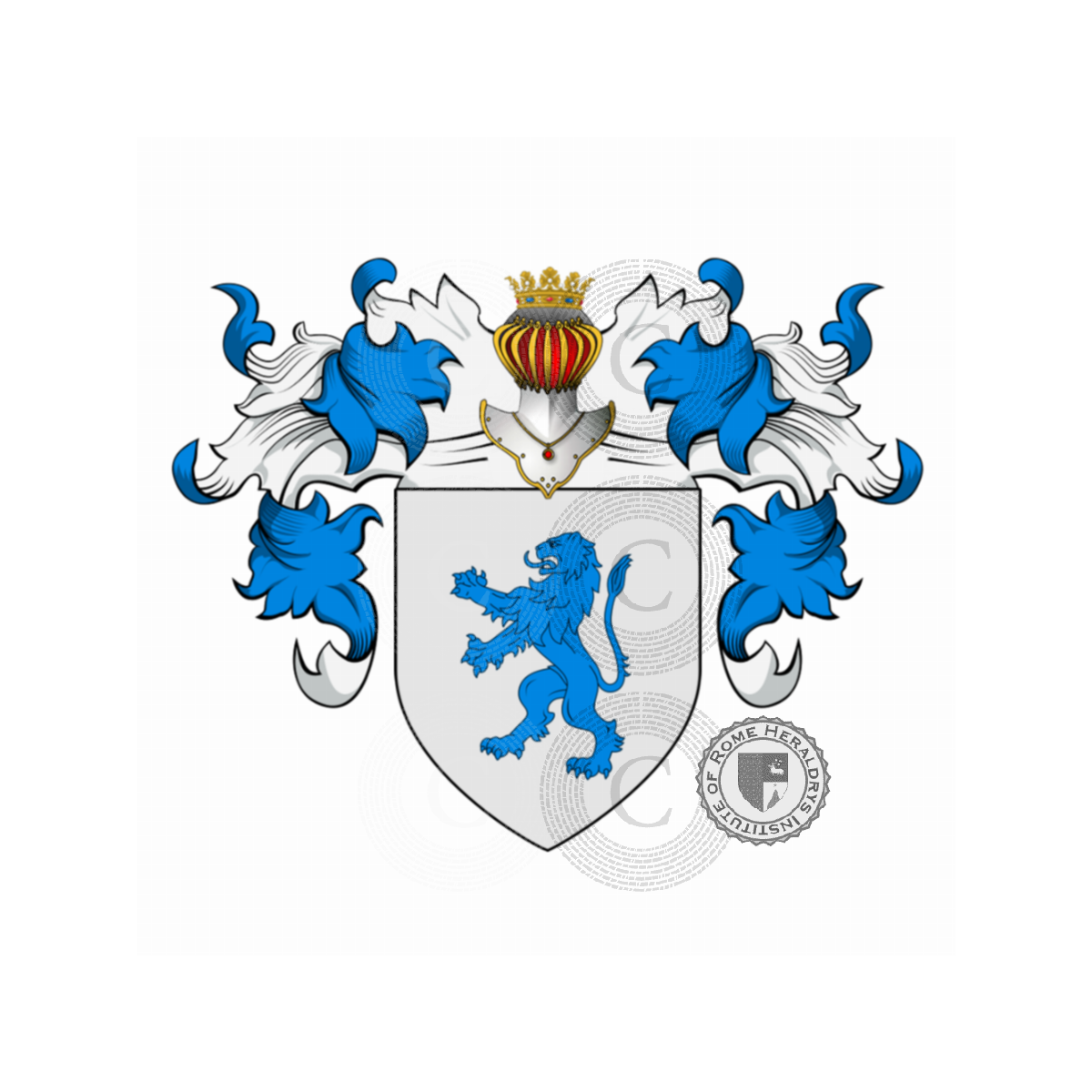 Wappen der FamilieSandei, Rocca di Vacca,Sandali,Sandelli di Bocca di Vacca,Sandeo
