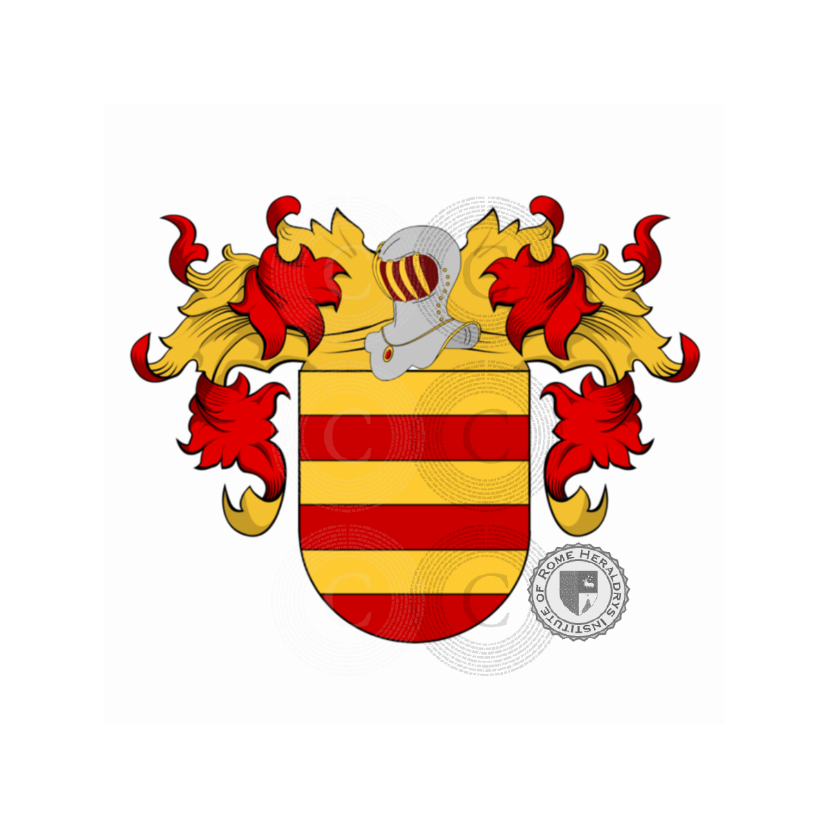 Wappen der FamilieSandìn, Bertinazzo,Betti,Brunacci