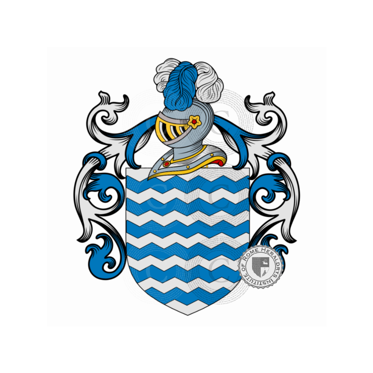 Coat of arms of familyAnselmini, Anselmino,Enselmini