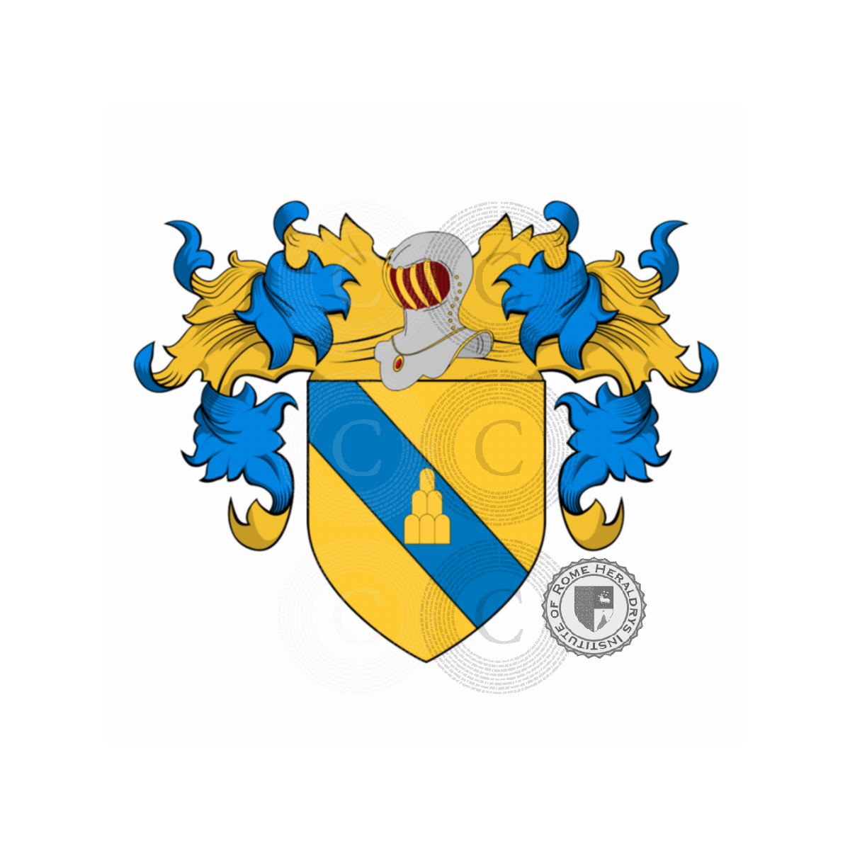 Escudo de la familiaCorreggiai, dal Borgo