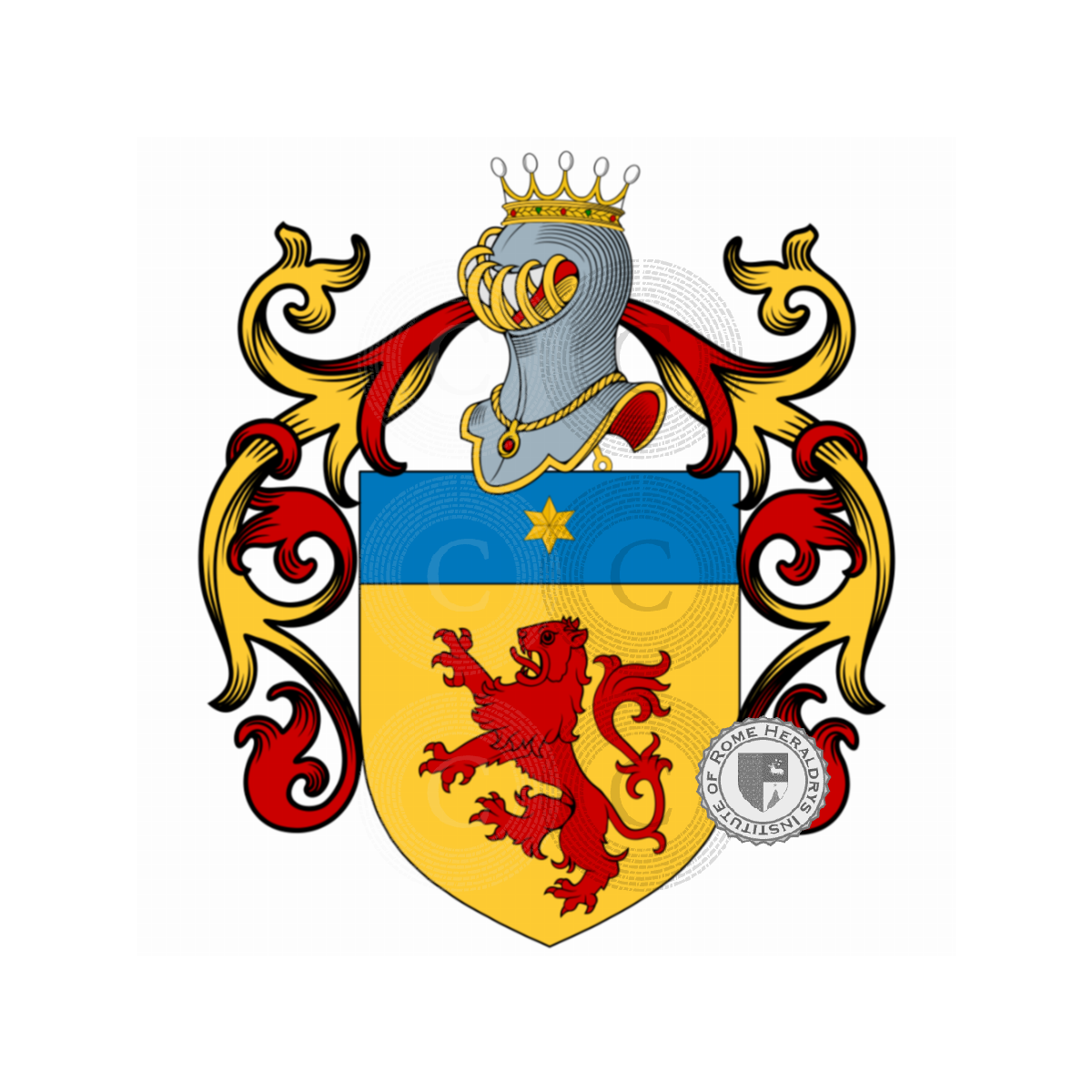 Wappen der FamiliePetiti, Petiti,Petito,Pettiti,Ptitti Bagliani
