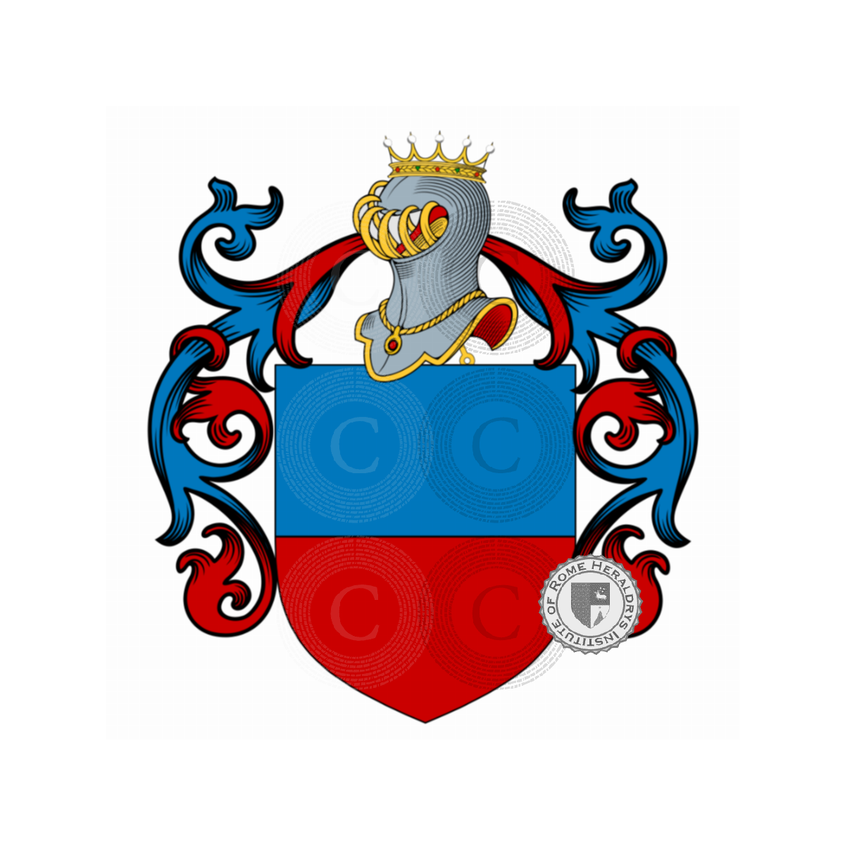 Coat of arms of familyRusso, Rosso,Russo di Cerami