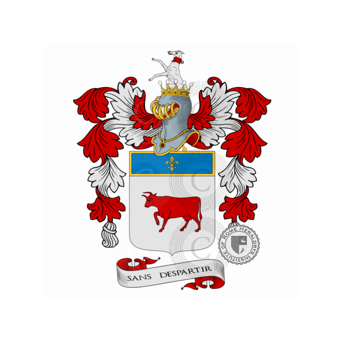 Escudo de la familiaVacca, della Vacca,Vaccara,Vaccari