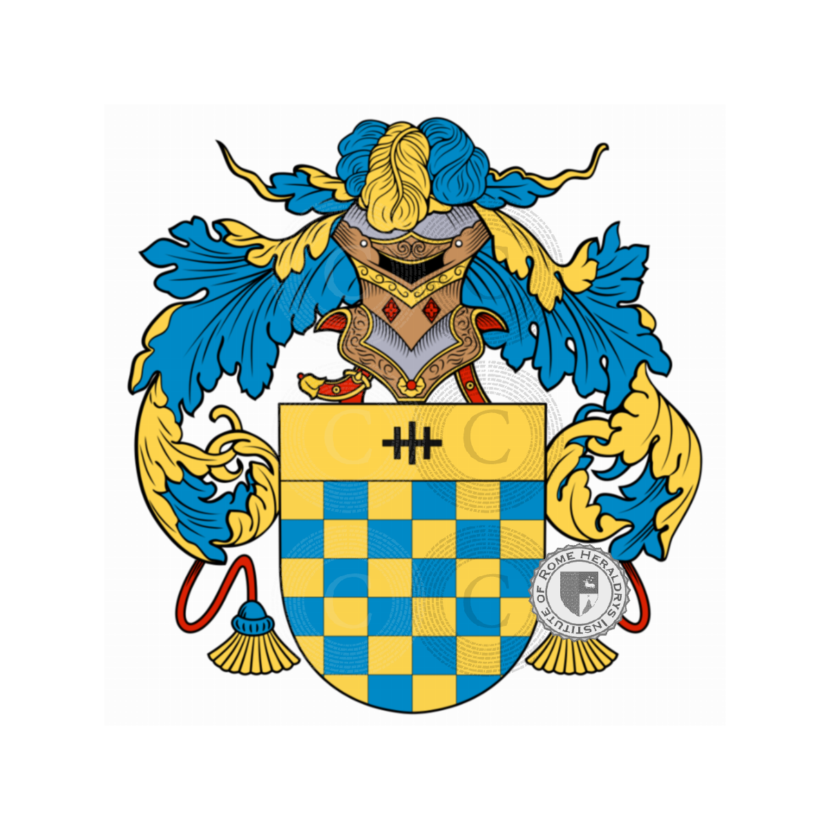 Wappen der FamiliePalavecino, Palavecin,Palavesin,Palavessino,Palavicén,Palavicina,Palavicino,Pallavicino,Paravecino