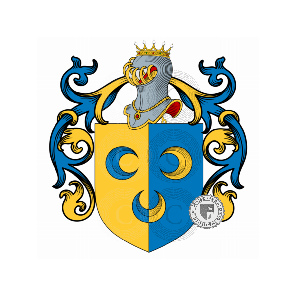 Coat of arms of familyChini, Chini dell'Oliviera